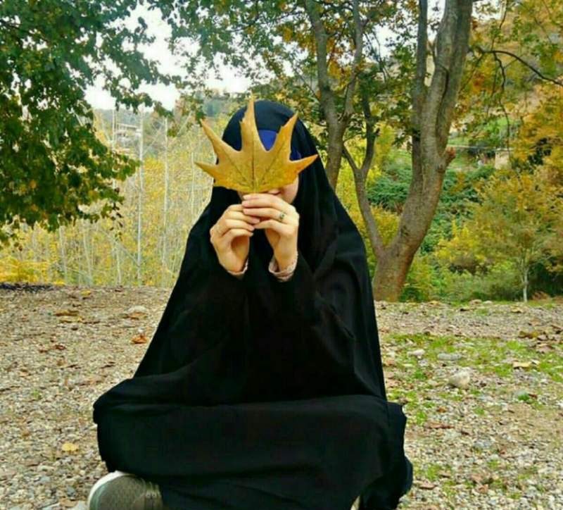 عکس حجاب زیبا با چادر فانتزی
