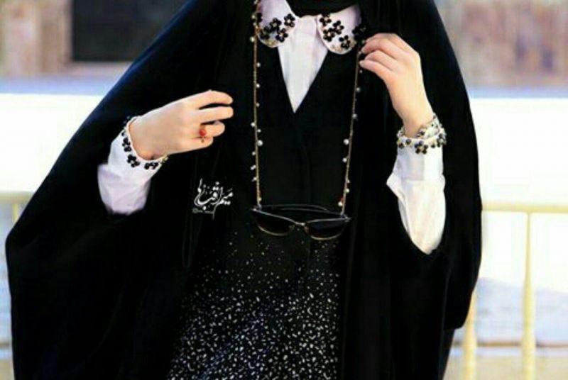 عکس حجاب زیبا با چادر فانتزی