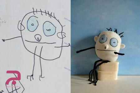 تبدیل نقاشی های کودک به عروسک و نحوه شفارش آن