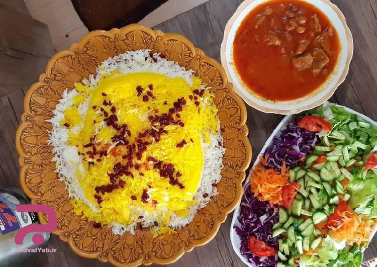 طرز پخت چلو گوشت مجلسی همراه با نکات کلیدی آن