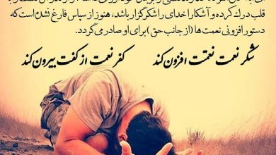 اثرات شکر گزاری از خداوند / داستانی درباره شکرگزاری از نعمت های پروردگار