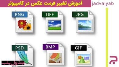 تغییر فرمت عکس در کامپیوتر