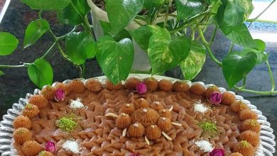 طرز تهیه حلوای زعفرانی مجلسی